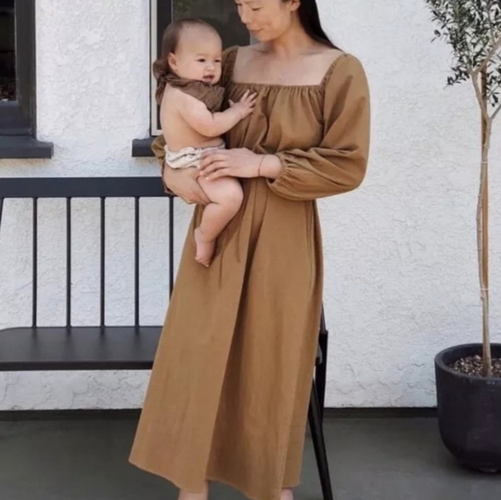 OZMA Ana Dress Ochre size small